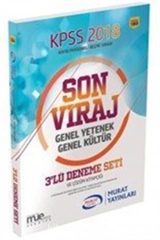2018 KPSS Genel Yetenek Genel Kültür Son Viraj 3'lü Deneme Seti ve Çözümleri (1069)
