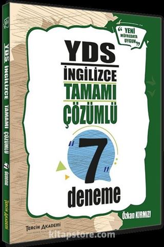 YDS İngilizce Tamamı Çözümlü 7 Deneme