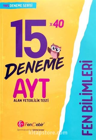 YKS AYT Fen Bilimleri 15x40 Deneme