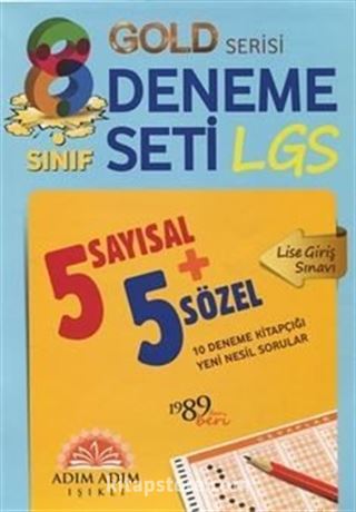 8. Sınıf Adım Adım Işıklı LGS Işıklı 5 + 5 10 Fasiküllü Deneme