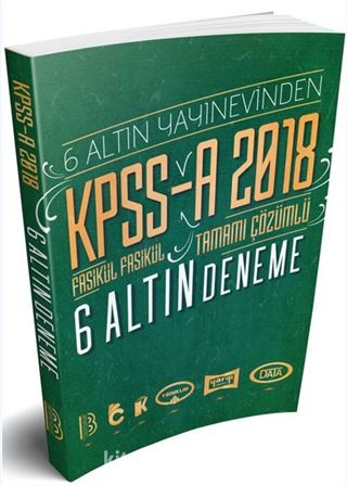 2018 KPSS A Fasikül Fasikül Tamamı Çözümlü 6 Altın Deneme