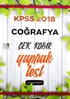 2018 KPSS Coğrafya Çek Kopar Yaprak Test