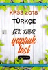 KPSS Türkçe Çek Kopar Yaprak Test