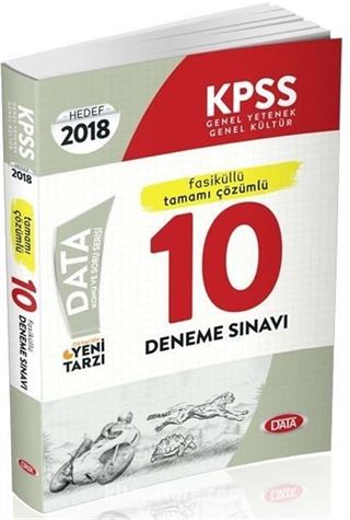2018 KPSS Genel Yetenek Genel Kültür Fasiküllü Tamamı Çözümlü 10 Deneme Sınavı