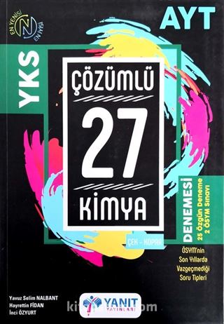 YKS AYT Kimya Çözümlü 27 Çek Kopar Denemesi