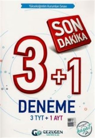 YKS Son Dakika 3+1 Deneme (3 TYT+1 AYT)