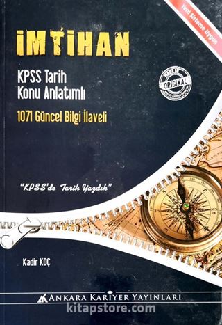 KPSS İmtihan Tarih Konu Anlatımlı