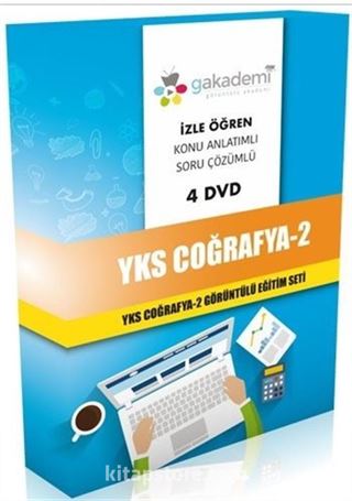 YKS Coğrafya 2 Görüntülü Eğitim Seti (4 Dvd)