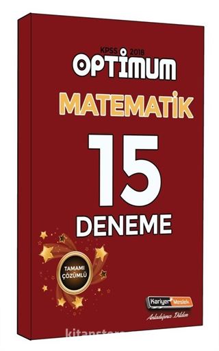 2018 KPSS Optimum Matematik Çözümlü 15 Deneme Sınavı