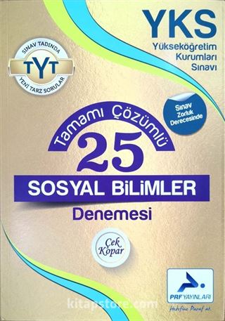 YKS TYT Tamamı Çözümlü 25 Sosyal Bilimler Denemesi