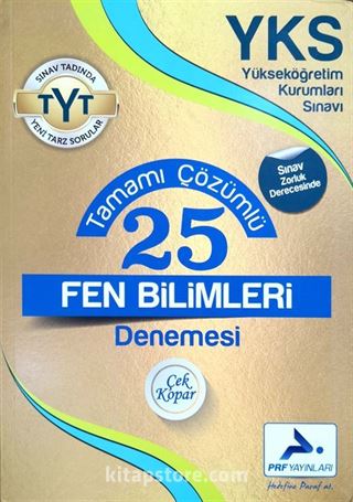 YKS TYT Tamamı Çözümlü 25 Fen Bilimleri Denemesi