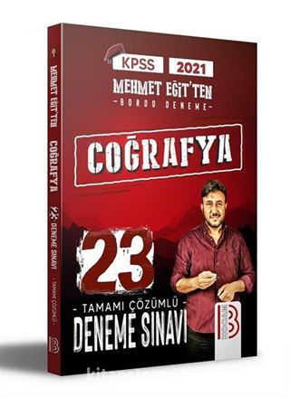 KPSS 2021 Coğrafya Tamamı Çözümlü 23 Bordo Deneme Sınavı