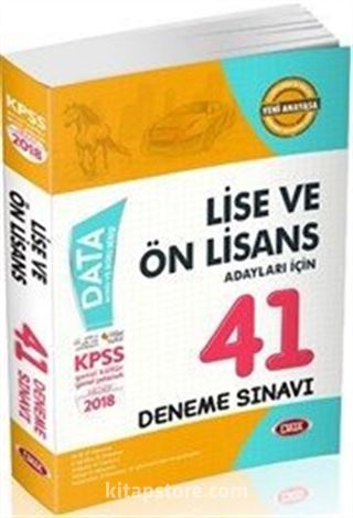 KPSS Lise Ön Lisans Adayları İçin 41 Deneme Sınavı