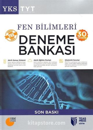 YKS-TYT Fen Bilimleri Deneme Bankası Son Baskı (30 Deneme)