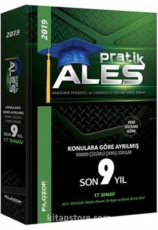2019 ALES Pratik Konulara Göre Ayrılmış Son 9 Yıl Tamamı Çözümlü Çıkmış Sorular