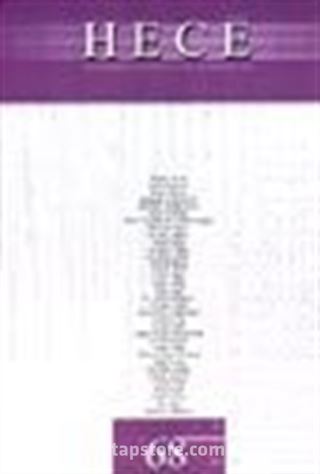 Sayı:68 Ağustos 2002-Hece Aylık Edebiyat Dergisi