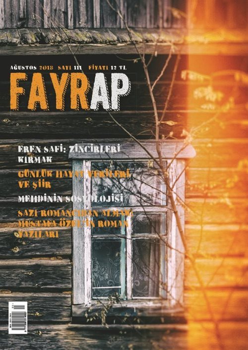 Fayrap Edebiyat Dergisi Ağustos 2018 Sayı:111