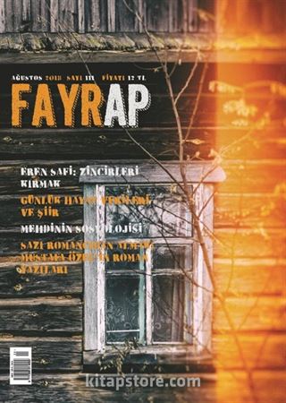 Fayrap Edebiyat Dergisi Ağustos 2018 Sayı:111