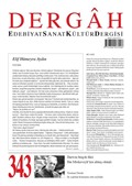 Dergah Edebiyat Sanat Kültür Dergisi Sayı:343 Eylül 2018