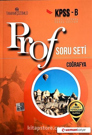 KPSS B Genel Yetenek Genel Kültür Prof Soru Seti Coğrafya