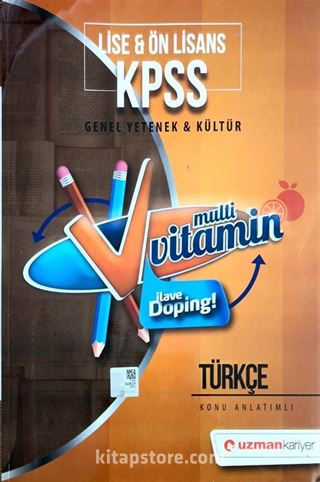 KPSS Lise Ön Lisans Genel Yetenek Genel Kültür Türkçe Konu Anlatımlı