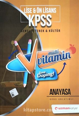 KPSS Lise Ön Lisans Genel Yetenek Genel Kültür Anayasa Konu Anlatımlı