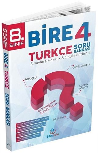 8. Sınıf Bire 4 Türkçe Soru Bankası