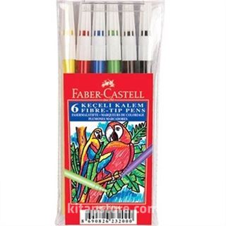Faber-Castell Keçeli Boya Kalemi 6'lı Poşet (5062155106)