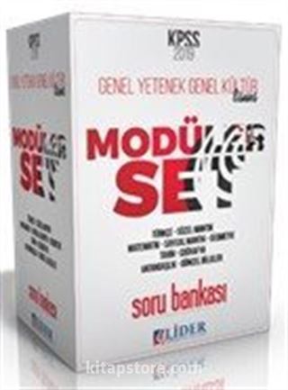 2019 KPSS Genel Yetenek Genel Kültür Soru Bankası Modüler Set (5 Kitap)