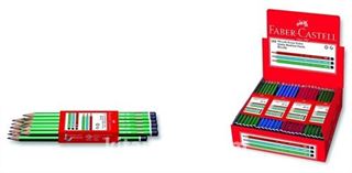 Faber-Castell Köşeli Mercanlı Kurşunkalem 12'li Yeşil