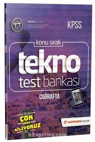 2019 KPSS Konu Sıralı Tekno Coğrafya Test Bankası Dijital Çözümlü