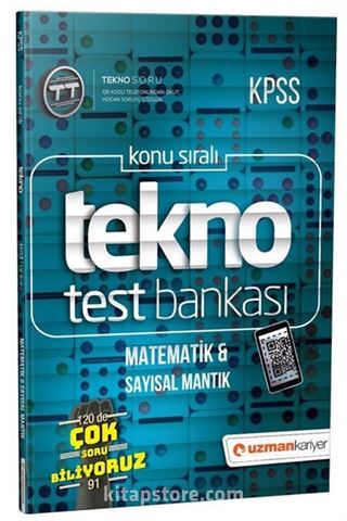 2019 KPSS Konu Sıralı Tekno Matematik Sayısal Mantık Test Bankası Dijital Çözümlü