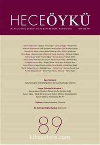 Hece Öykü İki Aylık Öykü Dergisi Sayı:89 Ekim-Kasım 2018