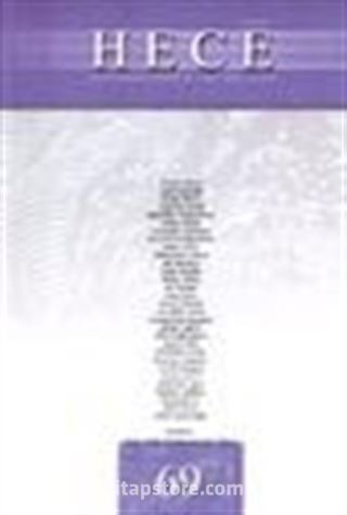 Sayı:69 Eylül 2002-Hece Aylık Edebiyat Dergisi