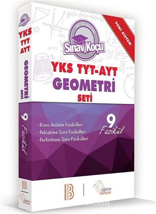 2019 YKS-TYT-AYT Geometri Sınav Koçu Konu Anlatımlı 9 Fasikül Set