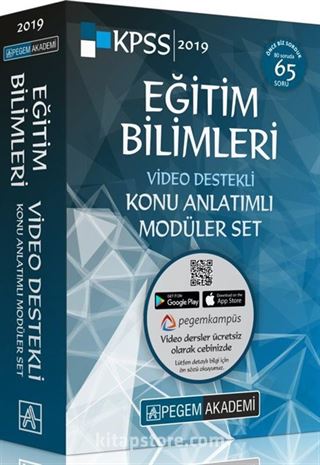 2019 KPSS Eğitim Bilimleri Video Destekli Konu Anlatımlı Modüler Set (6 Kitap)