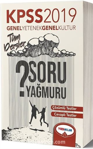 2019 KPSS Genel Yetenek Genel Kültür Tüm Dersler Soru Yağmuru