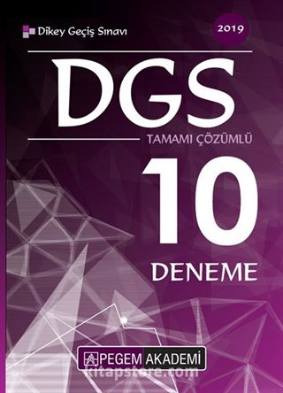 2019 DGS Tamamı Çözümlü 10 Deneme