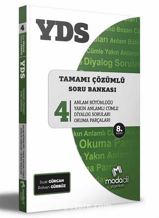 YDS Tamamı Çözümlü Soru Bankası Serisi 4