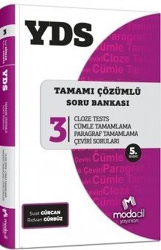 YDS Tamamı Çözümlü Soru Bankası Serisi 3 Cloze Tests