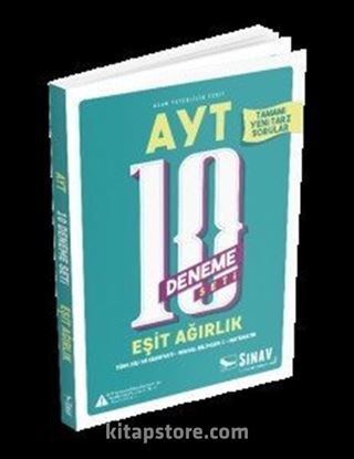 AYT Eşit Ağırlık 10 Deneme Seti