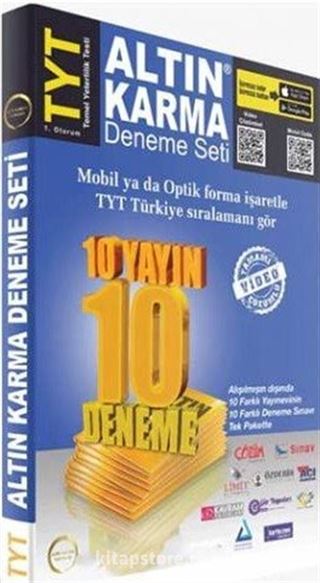 TYT Deneme Seti 10 Farklı Yayın 10 Farklı Deneme