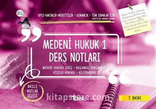 Medeni Hukuk 1 Ders Notları