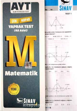 AYT Matematik Çek Kopar Yaprak Test (48 Adet)