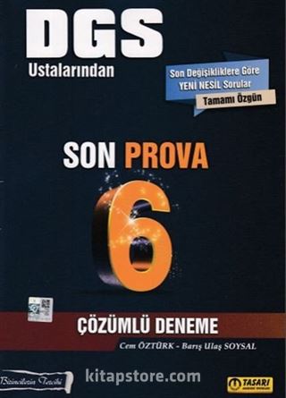 DGS Son Prova 6 Çözümlü Deneme