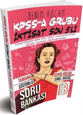 2019 KPSS A İktisat Son 5'li Tamamı Çözümlü Soru Bankası
