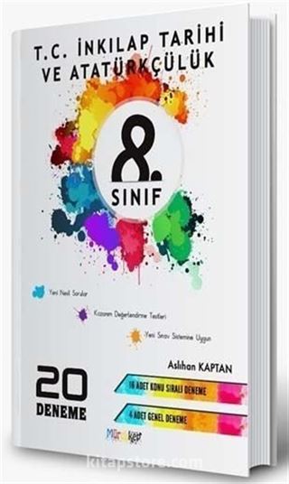 8. Sınıf Sınıf T. C. İnkılap Tarihi ve Atatürkçülük 20 Deneme