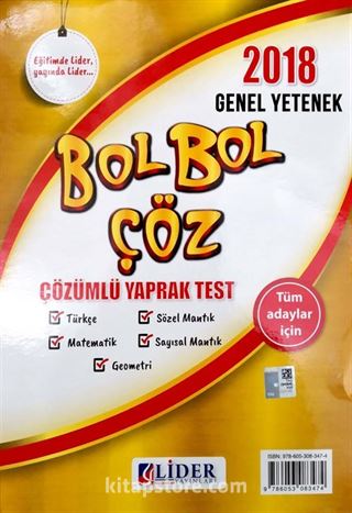 2018 KPSS Genel Yetenek Bol Bol Çöz Çözümlü Yaprak Test