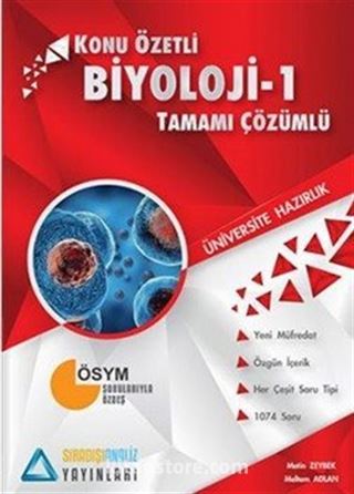 TYT Biyoloji 1 Konu Özetli Tamamı Çözümlü