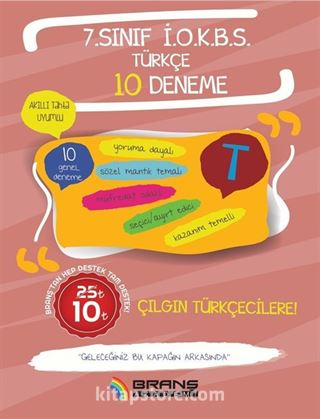 2019 7. Sınıf İOKBS Türkçe 10 Deneme